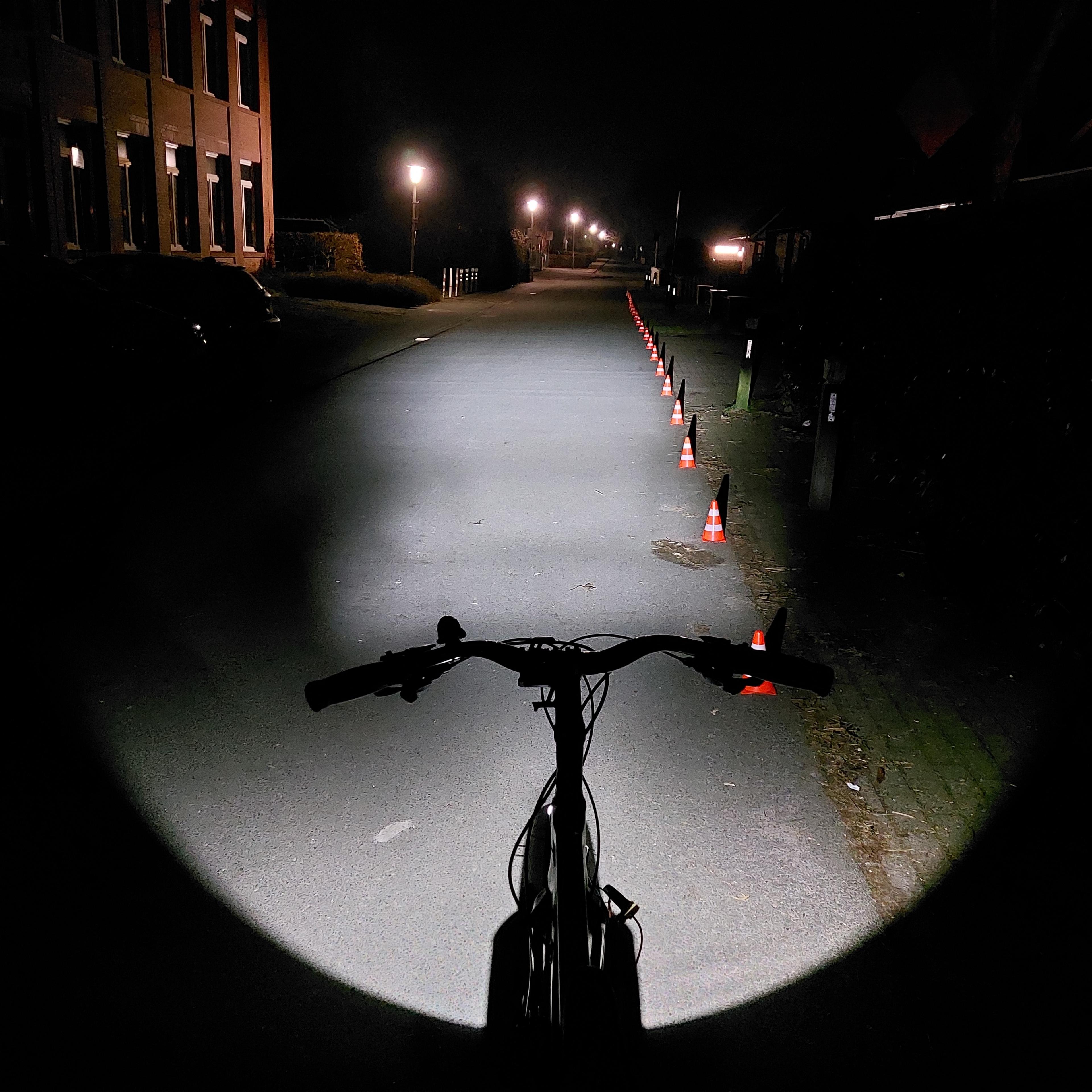 LUNIVO e-DIA F170 Fernlicht E-Bike Beleuchtung (schwarz) 2